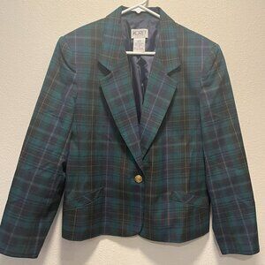 Vintage Plaid Blazer
